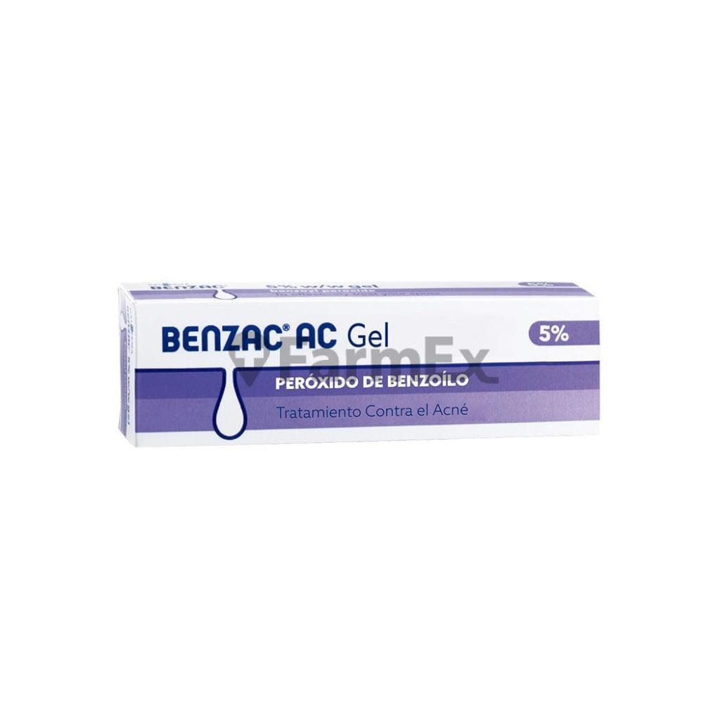 Benzac AC 5 % Gel x 15 g "Granos y espinillas" Farmex-VidaTres-Persistente